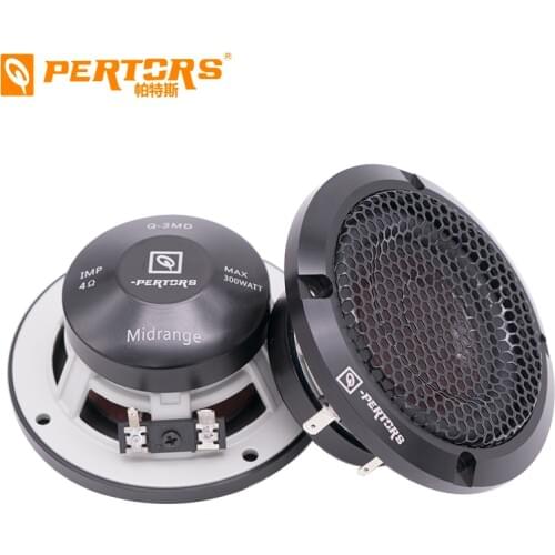 Q-PERTORS Car Audio Modified Three Division Frequency HIFI High Resolution Pure Vocal 3.5 Inch Midrange Speaker Max Power 300W