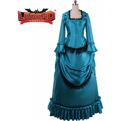 Victorian Ball Gown costume 18th victorian bustle gown dress steampunk gothic ball gown bustle dress medieval lady walking dress