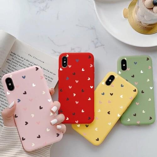 Love Heart Case For Samsung Galaxy S21 Note 20 S20 Ultra Plus 10 Pro S10 Lite S10e S8 S9 S7 Edge J4 J6 Plus J5 J7 Silicone Cover