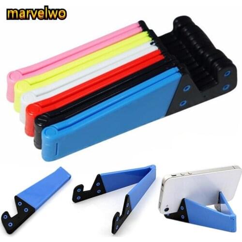 Marvelwo Phone Holder Foldable Cellphone Support Stand for iPhone X Tablet Samsung S10 Adjustable Mobile Smartphone Holder Stand