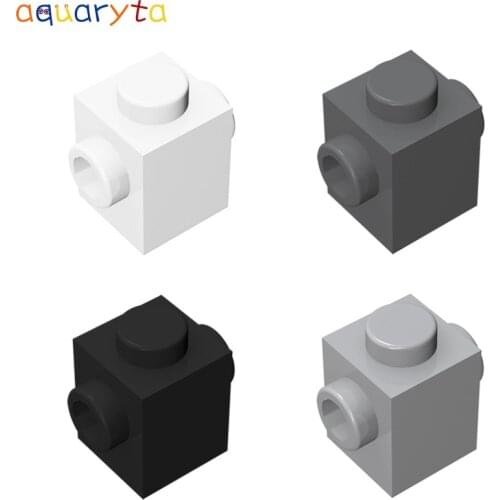 Aquaryta 50pcs Building Blocks Parts 1x1 with Studs on Two Opposite Sides Compatible with 47905 DIY Educational Creative Toys