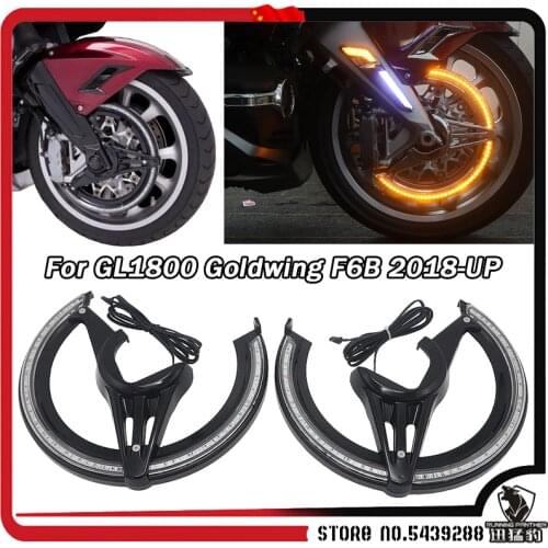 For Honda GOLDWING GL1800 GL 1800 F6B 2018-up NEW Motorcycle Accessories left or right Brake Disc Rotors Covers With LED Light