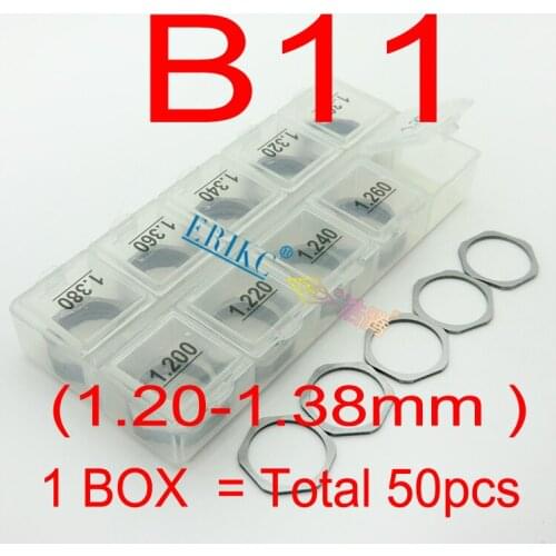 ERIKC Common Rail Injector Adjustment Shims B11 Shims Washer Size: 1.20mm--1.38mm