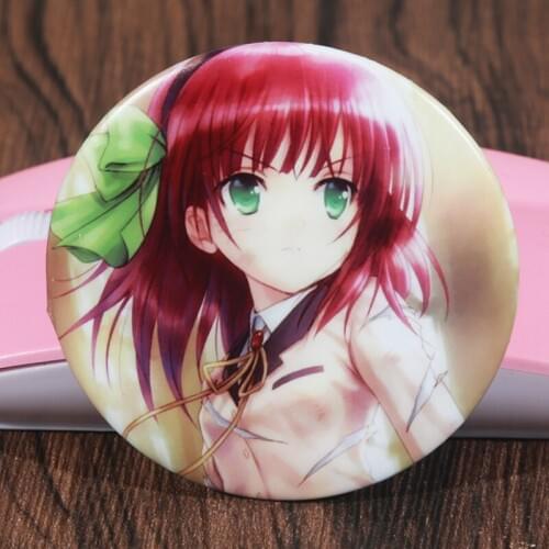 FFFPIN 5.8cm Japan Lovely Women Brooch Cosplay Game Pin Angel Beats Breastpin Badge Coin Icon Ornament for Clothing Docrotion