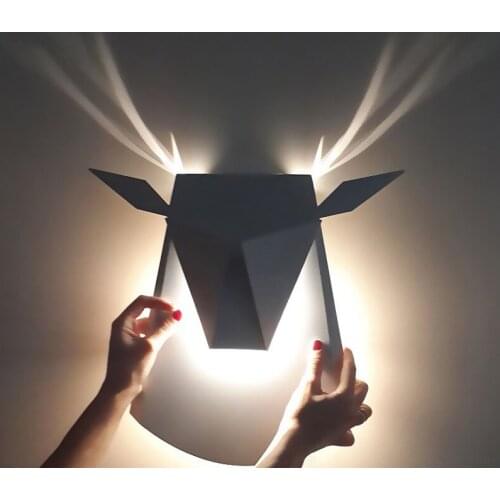 Character corridor lamp staircase wall lamp sitting room the bedroom room antlers of the head of a bed wall lamp