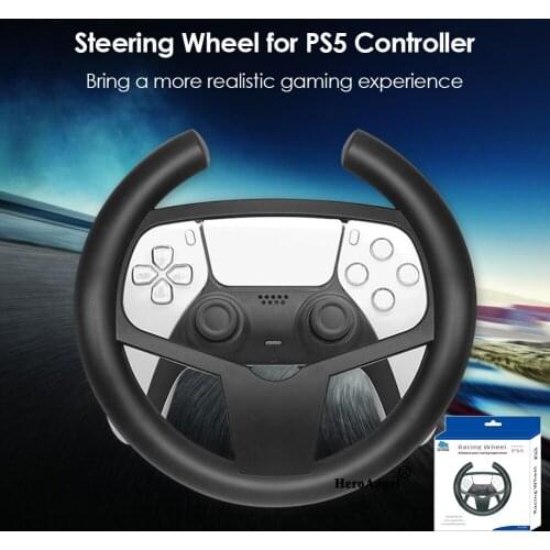 Steering Wheel Console Games Remote Controller For PS5 Gaming Racing Steering Wheel For Playstation 5 Car Driving Gaming Handle