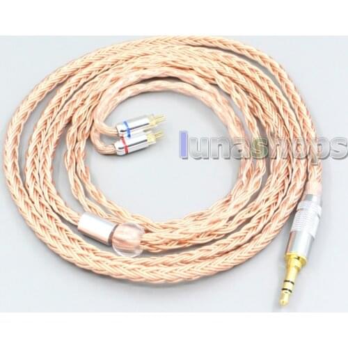 LN006764 2.5mm 4.4mm 16 Core 99% 7N OCC Earphone Cable For 0.78mm 0.77mm BA Custom Westone W4r UM3X UM3RC JH13 High Step