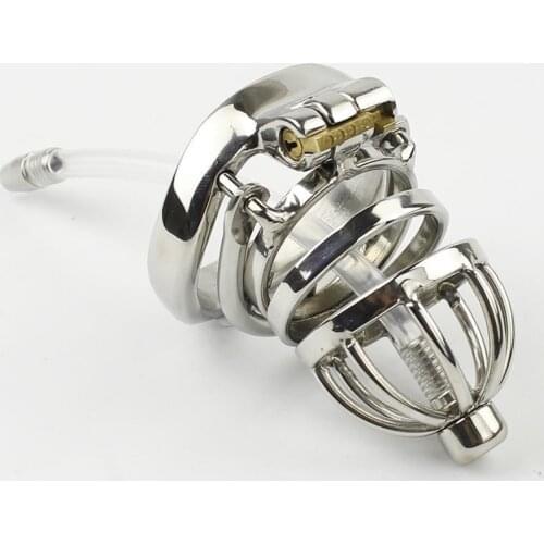 Cock Chastity Cage 1.77 Inches Long with Anti-off Ring