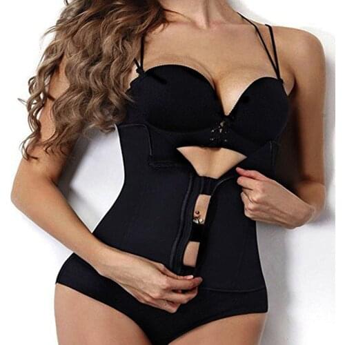 Hot Neoprene body Shaper Slimming Waist Trainer Zipper Hook Waist Trainer Cincher Tummy Control Slimming Belt women Shapewear