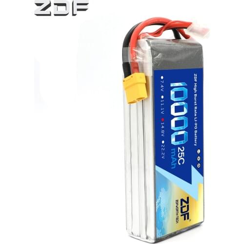 2019 ZDF Power RC LiPo Battery 14.8V 10000mAh 25C Max 50C 4S For UAV Multi-rotor Quadcopter Airplane Boat Car FPV Truck Drone
