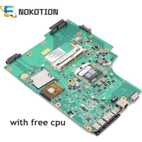 NOKOTION V000185590 6050A2284301-MB-A02 For Toshiba Satellite L505 L500 Laptop motherboard HM55 DDR3 free cpu