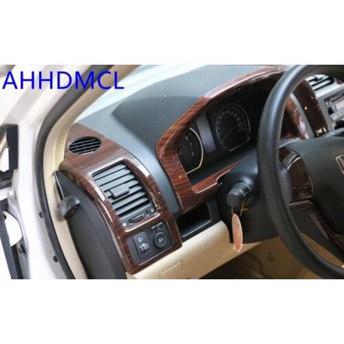 Car Interior Mouldings Modification Decorative Trim Frame Interior Sequins Wooden Color For Cr-v 2007 2008 2009 2010 2011