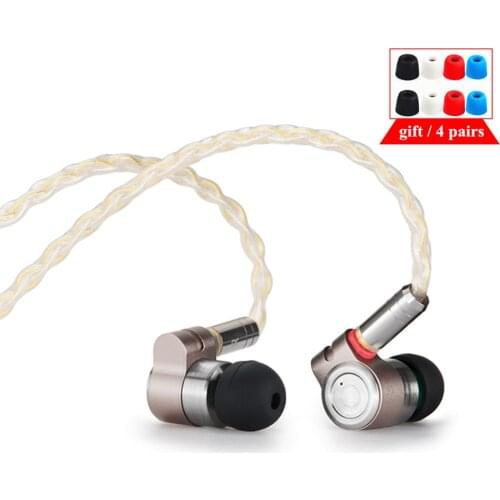 TinHIFI T3 In Ear Earphone 1DD+1BA Knowles Drive HIFI Bass Earphone Metal 3.5mm Earphone Earbud With MMCX TIN AUDIO T3 T2 P2 P1