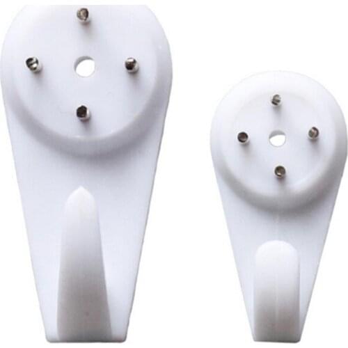 Hook Invisible Decorative Plastic Wall Hook With Powerful Mini Small Straight Nail For Photo Wall Photo Frame Accessories