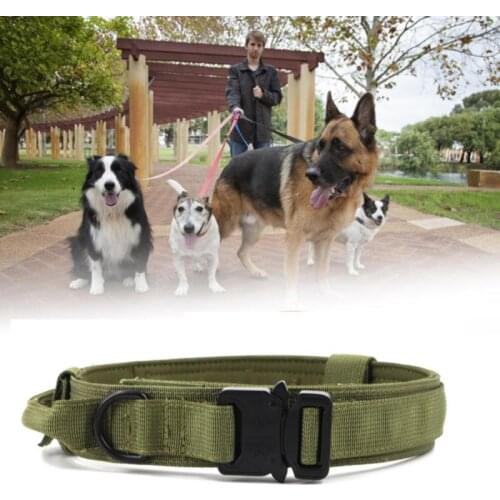 Pet Dog Collar Medium Large Dog Tactical Training Tactical Collar Heavy Dog Duty Training Nylon Fabric Material Wear-resistant