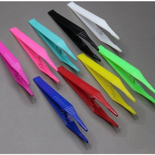 5pcs/lot plastic beads tweezer for Model Building Kits puzzle bead kids Children DIY toys clamp Clips Accessories Tools