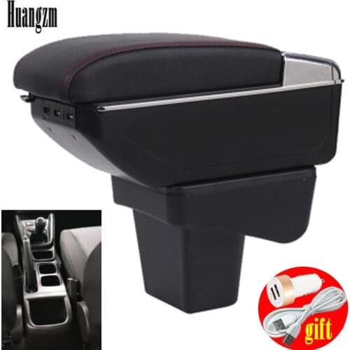 For Suzuki Vitara armrest box universal car center console caja modification accessories double raised with USB
