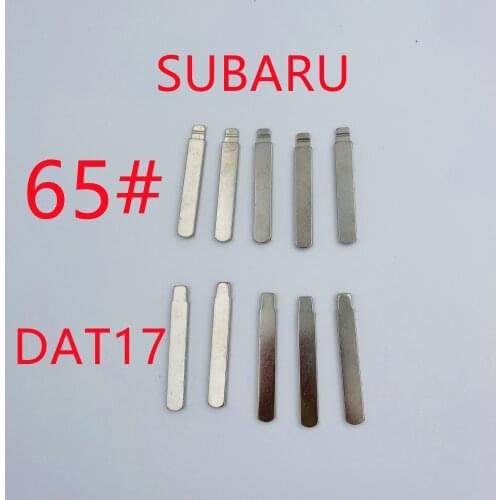 RIOOAK 10pcs Remote Key Blade KD VVDI Uncut Flip Blank LISHI DAT17 #65 For Subaru Replacement part