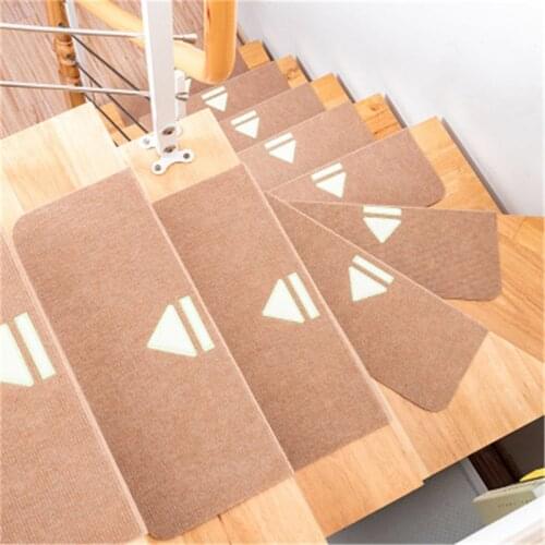 Luminous Embroidery 1pcs/set Floor Rug Carpet for Stairway Anti-Slip Stair Mats Self-adhesive Step Mats Foot Pad Entrance Mat