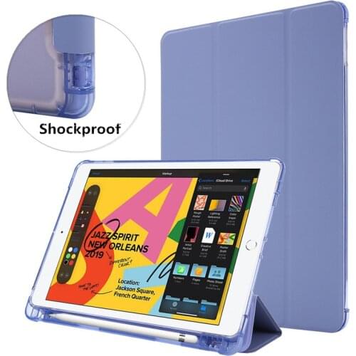 Slim Lightweight Soft TPU Case for iPad Pro 12 9 Case 2020 for iPad Pro 12 9 Case with Pencil Holder Stand Cover Cute