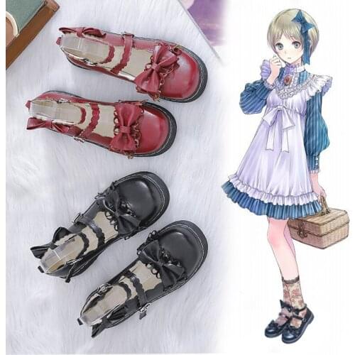 Lolita shoes japanese-style origional fruit bubble sweetheart lolita soft sister jk small leather shoes female lori chi