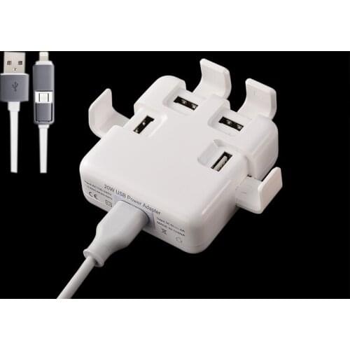 Universal Power Strip 4 USB Charg Power Plug US & EU&UK Wall Plug Multi Adapter Smart USB socket For iphone Samsung Xiaomi