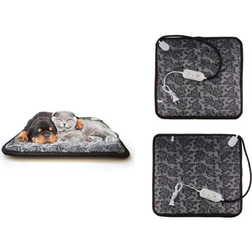 Waterproof Pet Heating Pad, Electric Warmer Thermal Heated Mat for Dogs Cats Chew Resistant