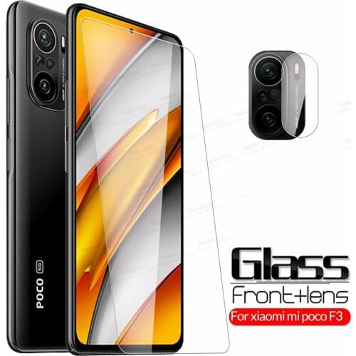 PocoF3 Glass Camera Protective Glass For Xiaomi Poco F3 Pocco Poko Poxo Pocophone Little F 3 Safety Screen Protector Cover Film