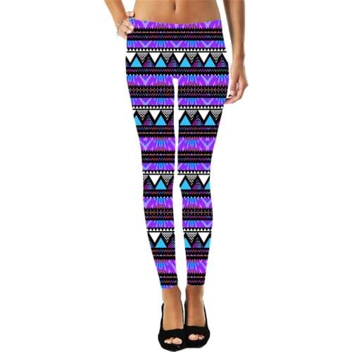 Women Leggings Fashion 3D Digital Printing Bohemian Tribal Totem Leggings Sexy Elastic Female Skinny Leggings Harajuk DDK8
