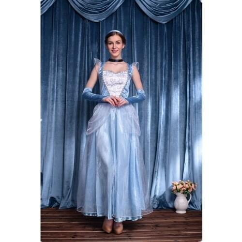 Halloween Alice In Wonderland Cosplay Palace queen Costume Fairy tales Cinderella Female Elegant Dress