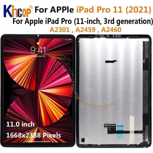 For Apple iPad Pro 11 (2021) LCD Display Touch Screen Panel A2301, A2459, A2460 Screen For Apple iPad Pro 3rd generation LCD
