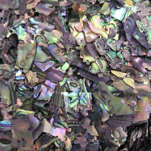 1KG abalone haliotis gigantea manicure pedicure crushed iridescent seashell nail powder glitter irregular patch chip new slice
