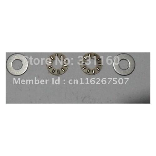 10 pcs Nylon cage bearing thrust needle roller bearing with 2 thrust collars AXK0614 AXK0614TN 6*14*3mm