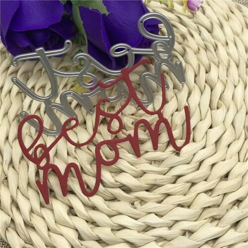 Love mom Metal Cutting Dies Stencils For Card Making Decorative Embossing Suit Paper Cards Stamp DIY