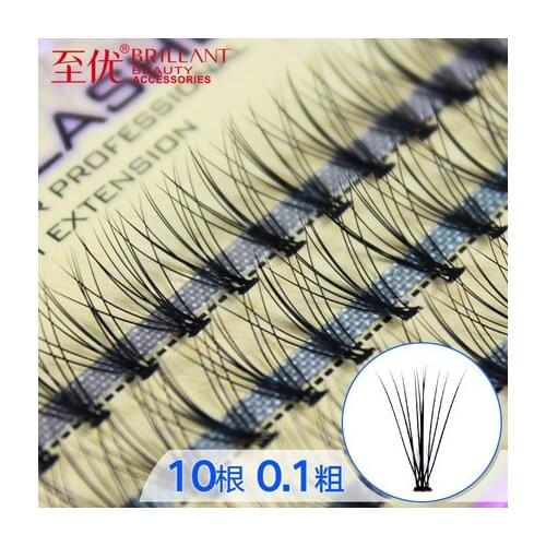 2016 New High quality Long Black Individual False Eyelashes Eye Lash Extension make up tool soft fake lash free shipping