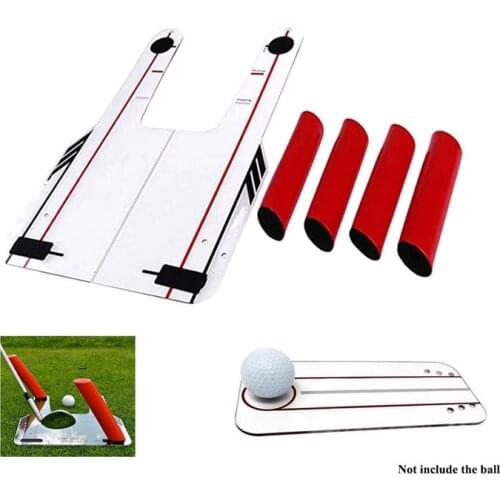 4 Red Speed Rods Coach Golf Speed Trap Base Mirror Golf Swing Trainer Shape Shots Swing Practice Mirror With Carry Bag