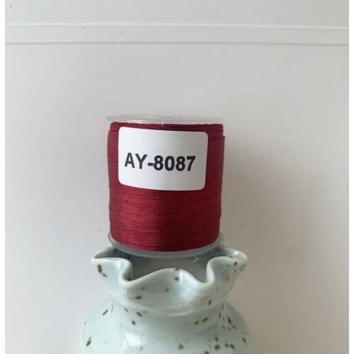 AY-8087 A Roll Wholesale 2mm-36mm 100% Pure Silk Embroidery Ribbons Handcraft Supply Double Faced Thin Taffeta Silk Ribbon