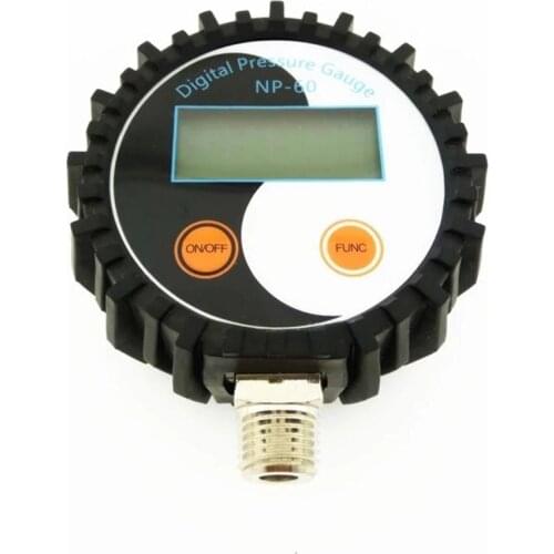 NP60 Digital Vacuum Pressure Gauge Pressure Gauge Hydraulic Air Compression Gauge Pressure Barometer Without Battery(1.4MPA)