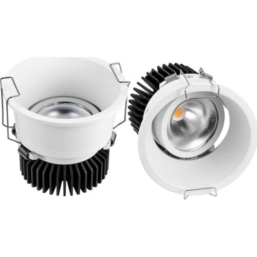 COB Led Anti-Glare Recessed Downlight Light 5W 7W 10W 15W 20W Led Ceiling Spot Light AC220V 230V For Indoor Hotel Room Lighting