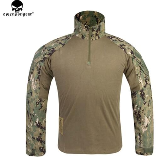 EMERSONGEAR G3 Combat Shirt Airsoft Paintball Hunting Shirt Army BDU Military Tactical T-shirt AOR2 EM8596