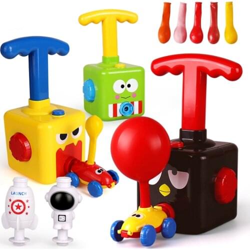 Children Cute Car Inertial Power Balloon Toy Boy Hot Frog Duck Model Educational Science Experiment Toys For Kid Gifts