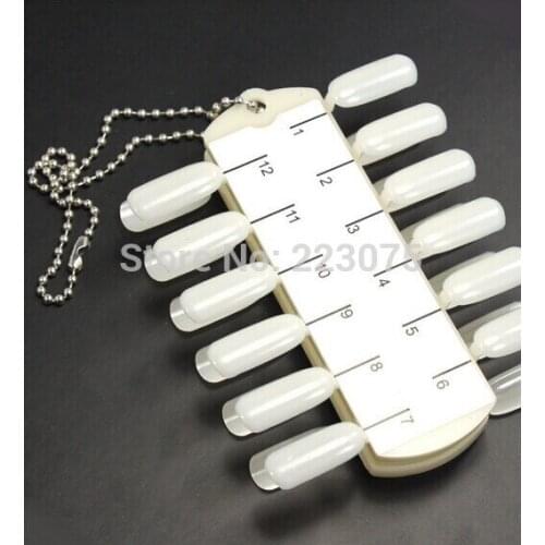 Natural Color Nail Art Technician Tools Polish Display Practice Tips 2pcs/lot