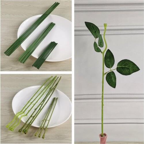 10pcs 15/25/40cm Artificial simulation rose carnation flower stems diy wedding decoration stem accessory diy flower bouquet