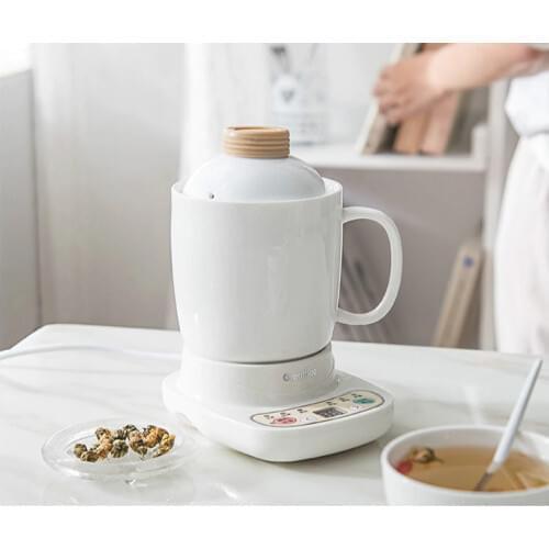 220V 120w 0.6L Bone ceramic slow cooker Health pot Electric stew cup automatic appointment insulation 140x115x190mm