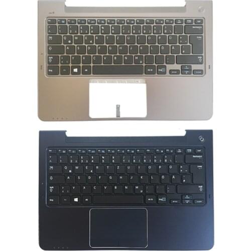 German keyboard For Samsung NP530U3C NP530U3B 530U3B 530U3C NP535U3C NP540U3 NP532U3C NP532U3A GR laptop keyboard palmrest cover