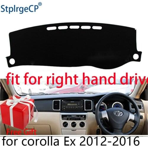Car Dashboard Cover Mat for Toyota Corolla EX 2012-2016 Right Hand Drive Dashmat Pad Dash Mat Covers Dashboard Accessories