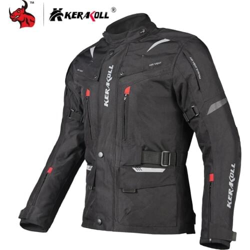 KERAKOLL Motorcycle Jacket Men Winter Windproof Waterproof Moto Jacket Reflective Motorbike Riding Jacket Jaqueta Motociclista
