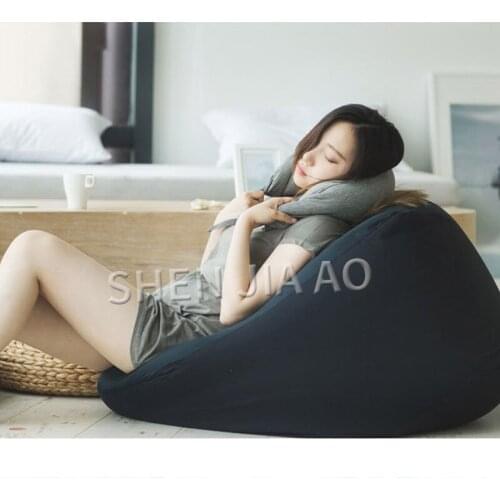 Lazy Sofa Bedroom Single Small Tatami Apartment Fabric Living Room Sofa Creative Lazy Bedroom Chair Bean Bag Sofa 1PC