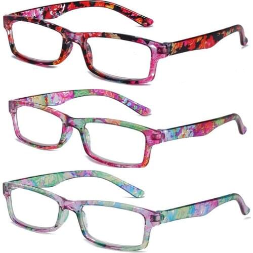 Fashion Vintage Flowers Elegant Eye Protection Eyeglasses Reading Glasses Ultra Light Frame