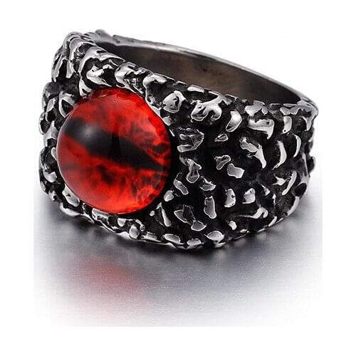 New fashion jewelry retro titanium steel mens ring